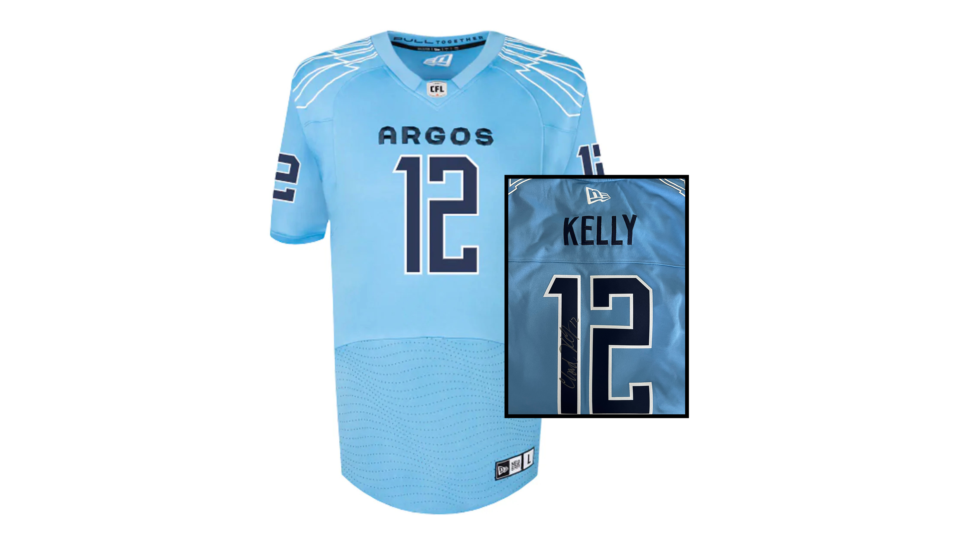 Autographed Kelly Toronto Argonauts Jersey