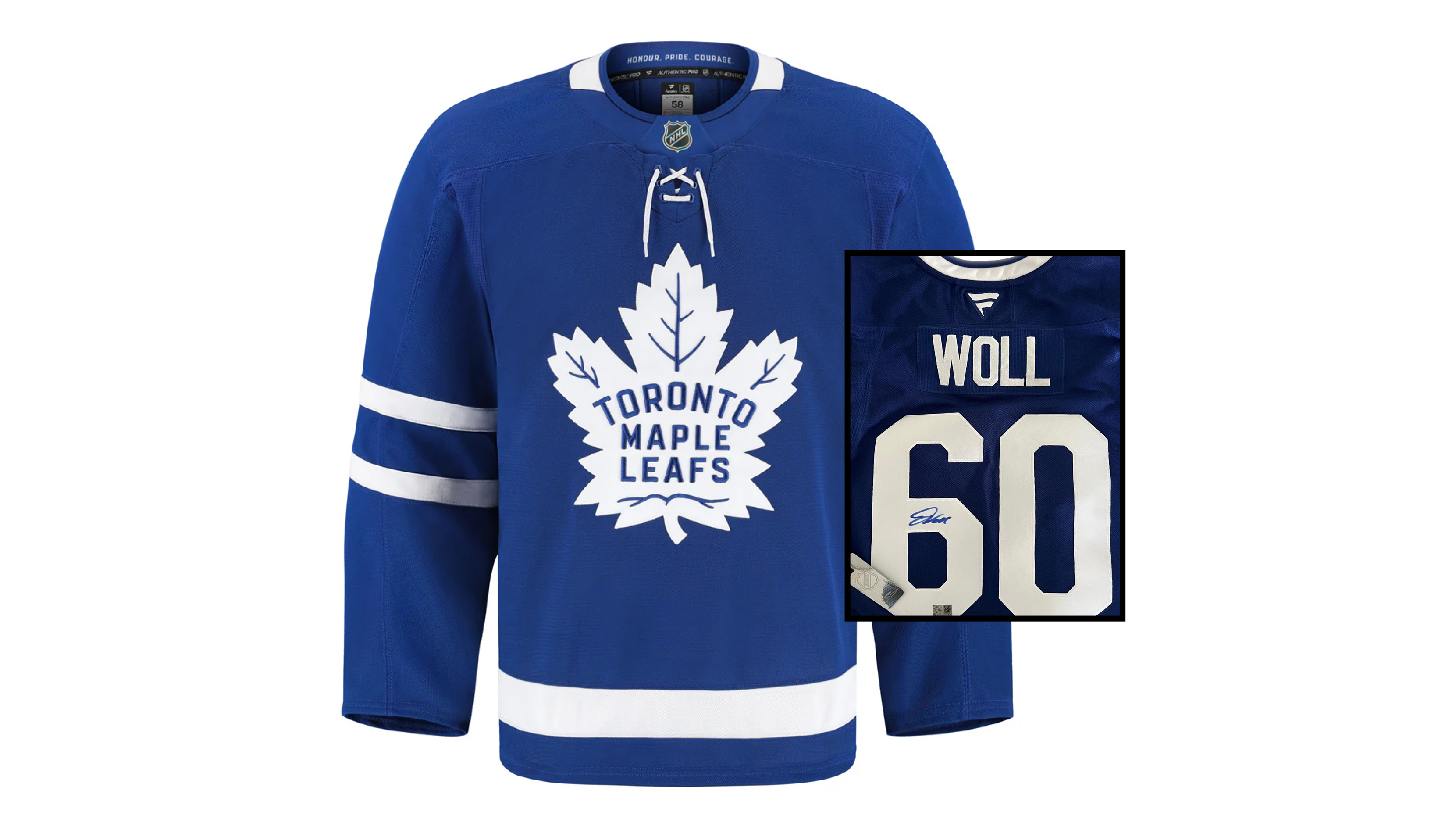 Autographed Woll Toronto Maple Leafs Jersey